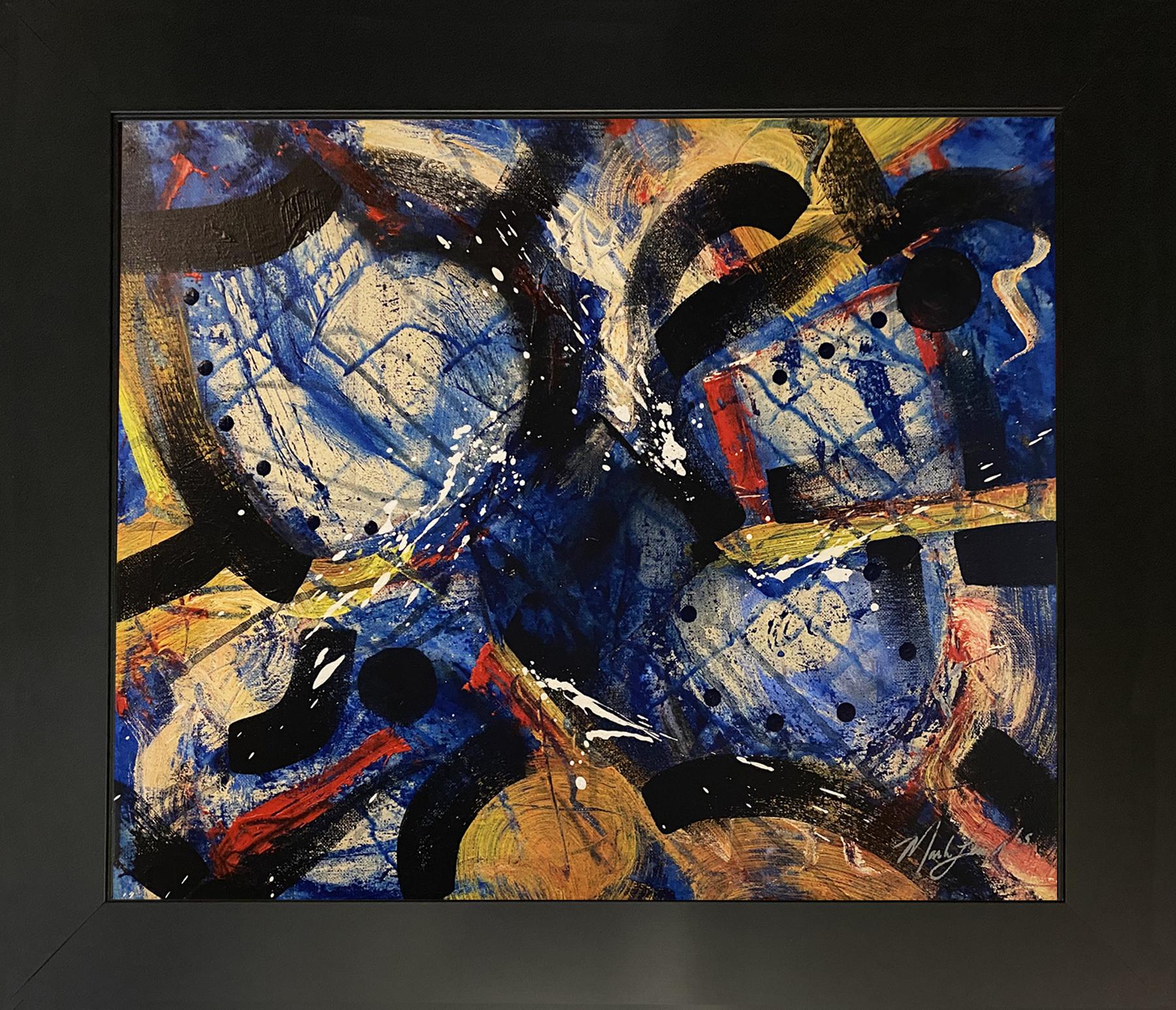 Mark Lewis Custom Framed Original Painting On Canvas #063-25 (Lewis) at PristineAuction.com Mark Lewis Custom Framed Original Painting On Canvas #063-25 (Lewis) at PristineAuction.com