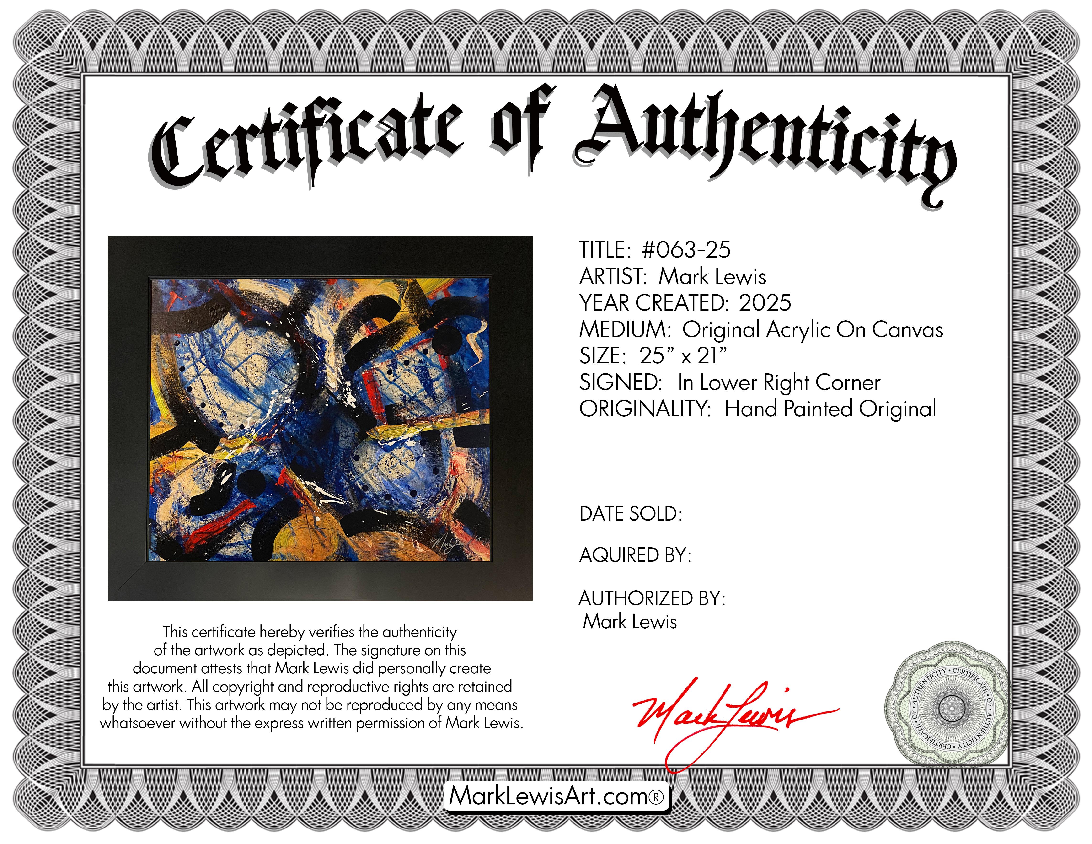 Mark Lewis Custom Framed Original Painting On Canvas #063-25 (Lewis) at PristineAuction.com Mark Lewis Custom Framed Original Painting On Canvas #063-25 (Lewis) at PristineAuction.com