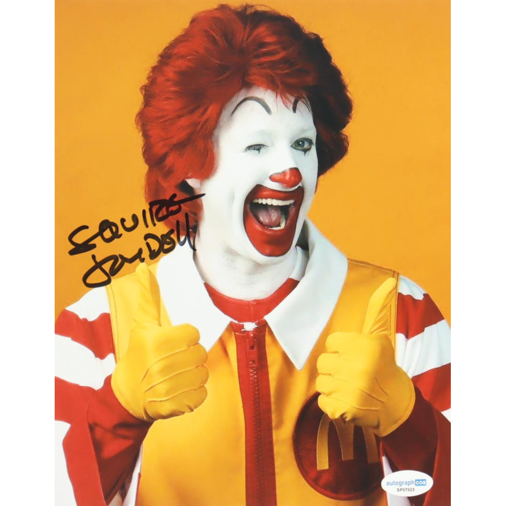 Squire Fridell Signed McDonald's 8x10 Photo (ACOA) at PristineAuction.com