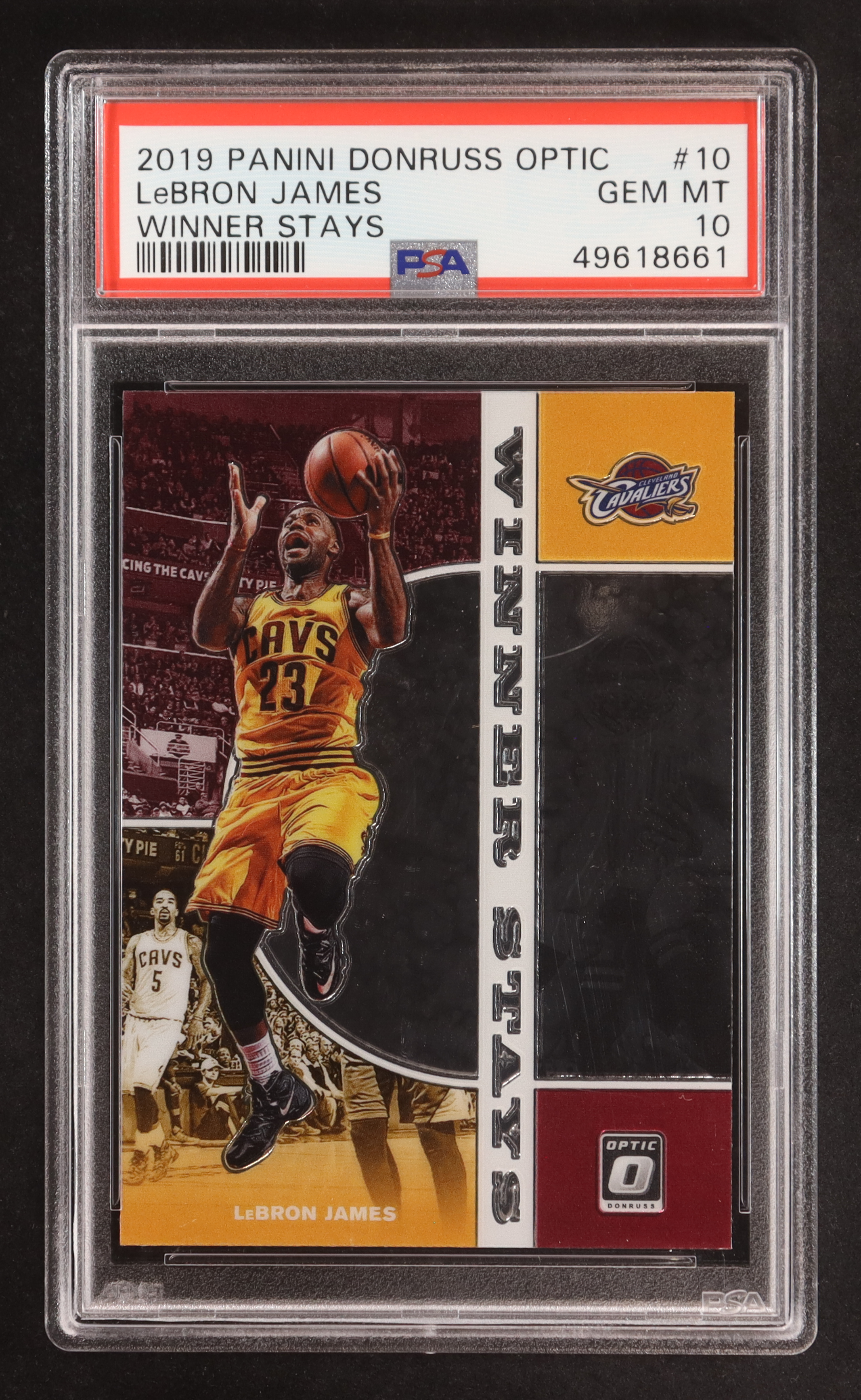 LeBron James 2019-20 Donruss Optic Winner Stays #10 (PSA 10) at PristineAuction.com LeBron James 2019-20 Donruss Optic Winner Stays #10 (PSA 10) at PristineAuction.com