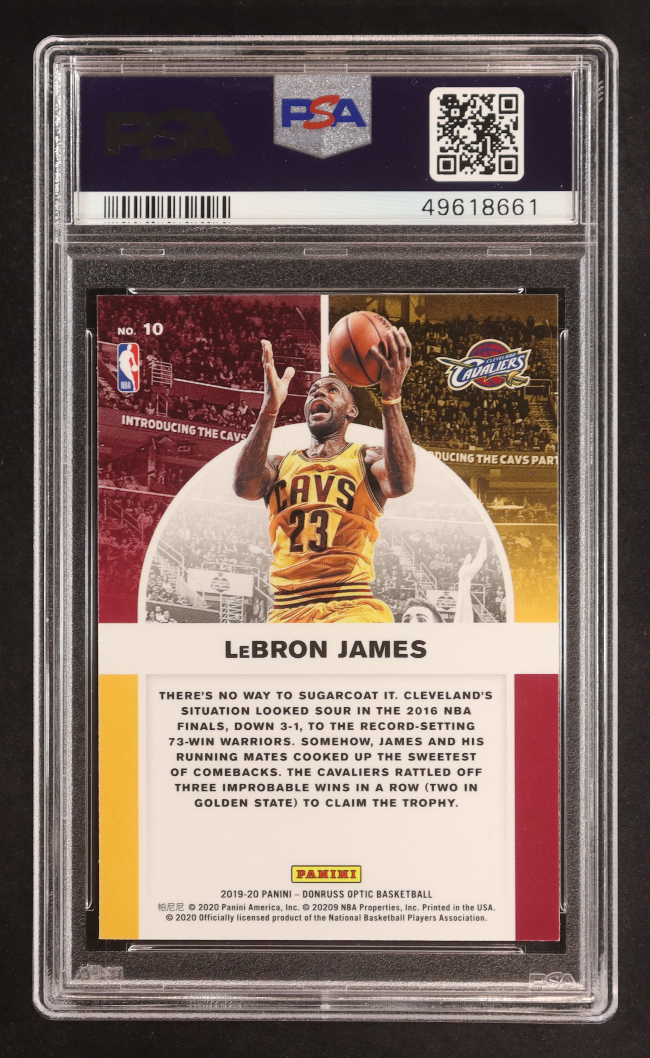 LeBron James 2019-20 Donruss Optic Winner Stays #10 (PSA 10) at PristineAuction.com LeBron James 2019-20 Donruss Optic Winner Stays #10 (PSA 10) at PristineAuction.com