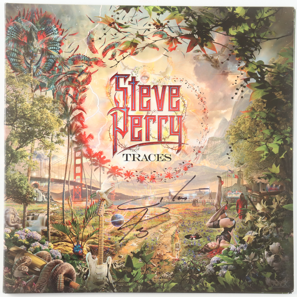 Steve Perry Signed "Traces" Vinyl Record Album Slipcover (JSA) at PristineAuction.com Steve Perry Signed "Traces" Vinyl Record Album Slipcover (JSA) at PristineAuction.com