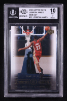 LeBron James 2003 Upper Deck LeBron James Box Set #22 / Above The Rim RC (BCCG 10) at PristineAuction.com