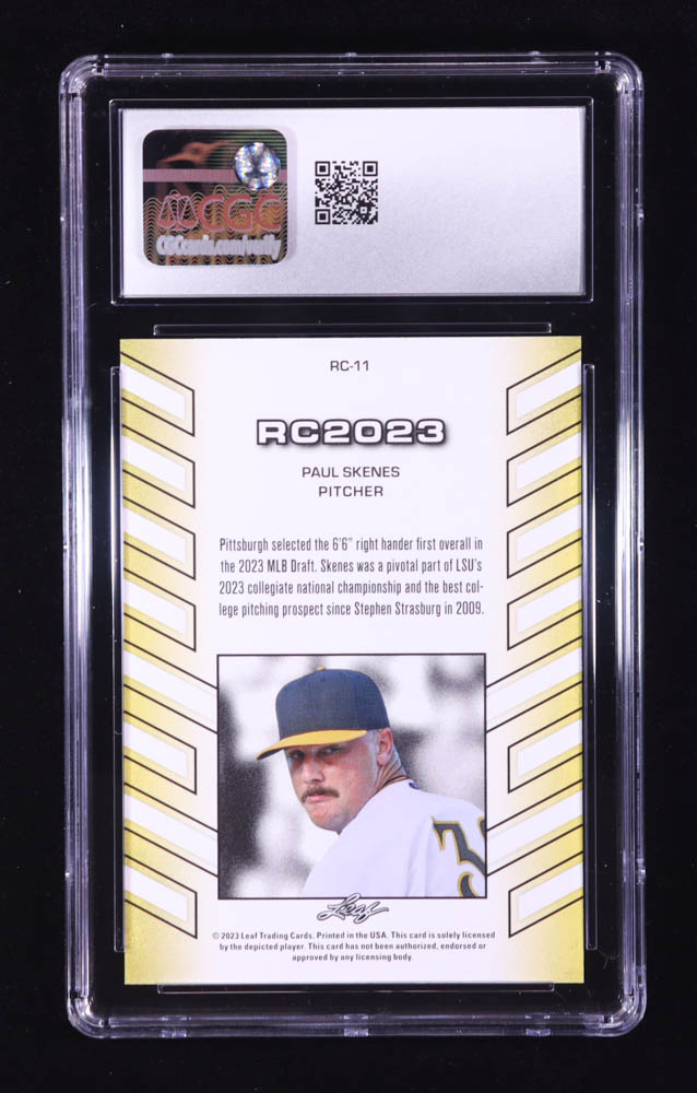 Paul Skenes 2023 Leaf Special Release RC2023 #RC11 RC (CGC 10) at PristineAuction.com Paul Skenes 2023 Leaf Special Release RC2023 #RC11 RC (CGC 10) at PristineAuction.com