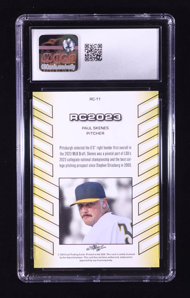 Paul Skenes 2023 Leaf Special Release RC2023 #RC11 RC (CGC 10) at PristineAuction.com Paul Skenes 2023 Leaf Special Release RC2023 #RC11 RC (CGC 10) at PristineAuction.com