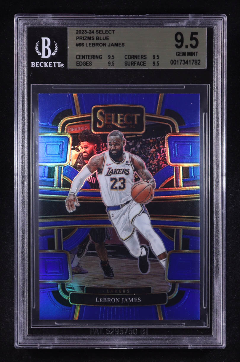 Lebron James 2023-24 Select Blue Prizm #66 (BGS 9.5) at PristineAuction.com Lebron James 2023-24 Select Blue Prizm #66 (BGS 9.5) at PristineAuction.com