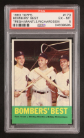 Tom Tresh / Mickey Mantle / Bobby Richardson 1963 Topps #173 Bomber's Best (PSA 6) at PristineAuction.com