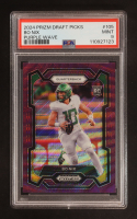 Bo Nix 2024 Panini Prizm Draft Picks Prizms Purple Wave #105 RC (PSA 9) at PristineAuction.com