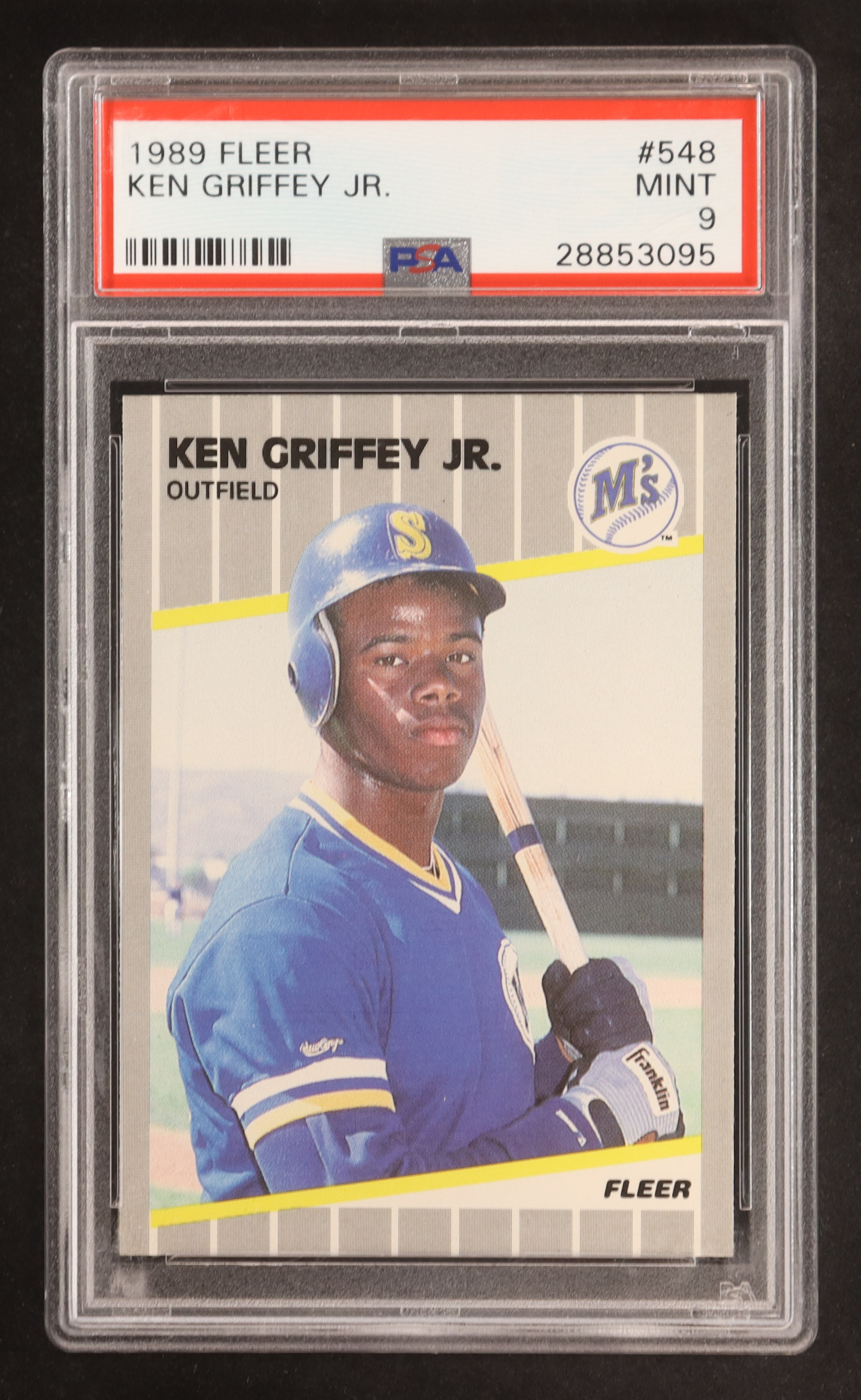 Ken Griffey Jr. 1989 Fleer #548 RC (PSA 9) at PristineAuction.com Ken Griffey Jr. 1989 Fleer #548 RC (PSA 9) at PristineAuction.com