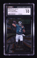 Jalen Hurts 2020 Select Turbocharged #25 RC (CGC 10) at PristineAuction.com