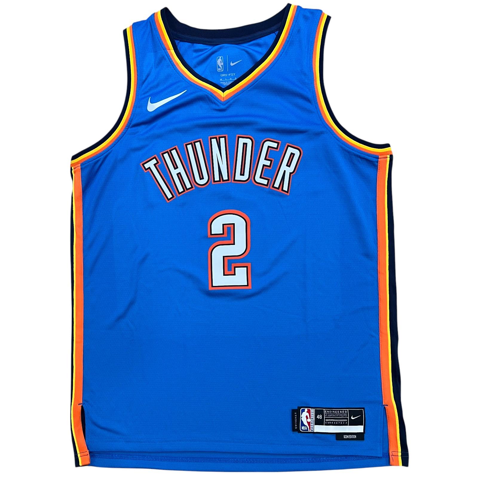 Shai Gilgeous-Alexander Signed Thunder Nike Authentic Jersey (JSA) at PristineAuction.com Shai Gilgeous-Alexander Signed Thunder Nike Authentic Jersey (JSA) at PristineAuction.com