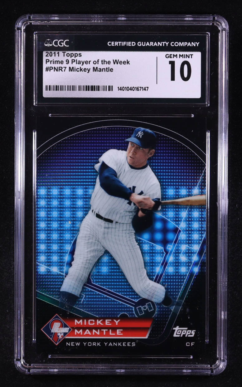Mickey Mantle 2011 Topps Prime 9 Player Of The Week #PNR7 (CGC 10) at PristineAuction.com Mickey Mantle 2011 Topps Prime 9 Player Of The Week #PNR7 (CGC 10) at PristineAuction.com