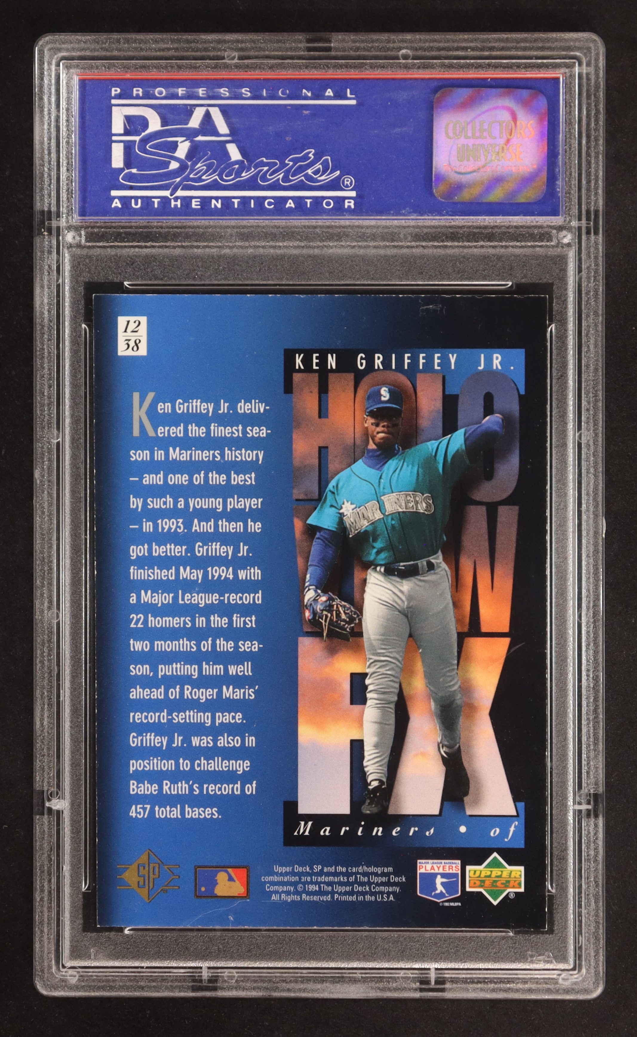 Ken Griffey Jr. 1994 SP Holoviews #12 (PSA 9) at PristineAuction.com Ken Griffey Jr. 1994 SP Holoviews #12 (PSA 9) at PristineAuction.com