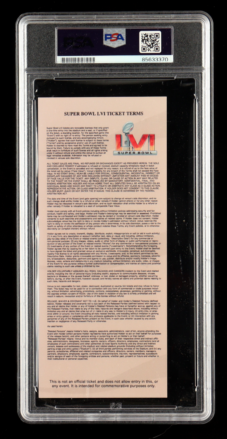 Ja'Marr Chase Signed Super Bowl LVI Commemorative Ticket (PSA) at PristineAuction.com Ja'Marr Chase Signed Super Bowl LVI Commemorative Ticket (PSA) at PristineAuction.com