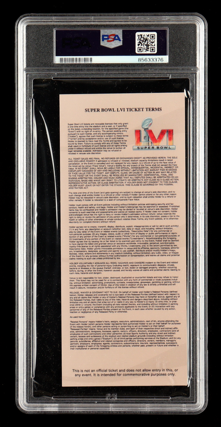 Ja'Marr Chase Signed Super Bowl LVI Commemorative Ticket (PSA) at PristineAuction.com Ja'Marr Chase Signed Super Bowl LVI Commemorative Ticket (PSA) at PristineAuction.com