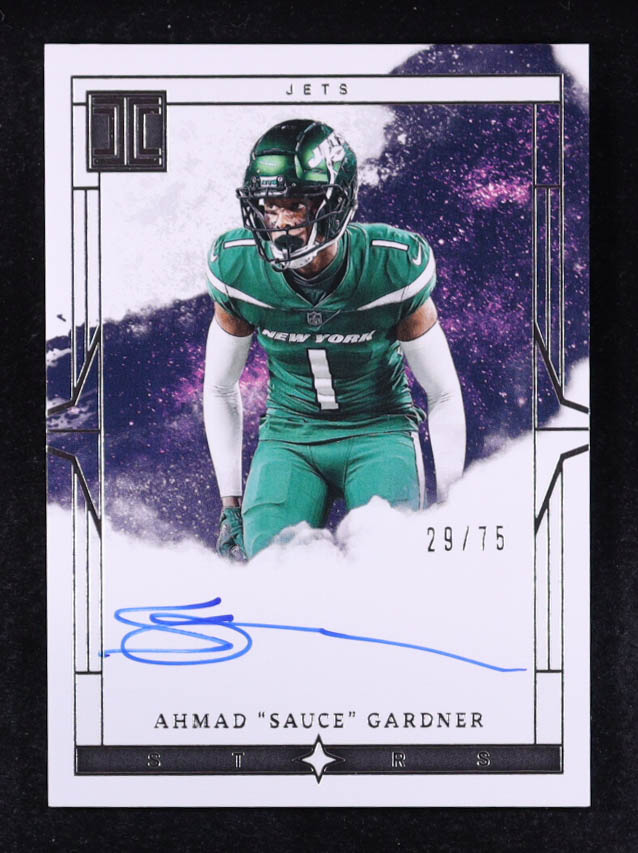 Ahmad Gardner 2024 Panini Impeccable Impeccable Stars Signatures #4 #29/75 at PristineAuction.com Ahmad Gardner 2024 Panini Impeccable Impeccable Stars Signatures #4 #29/75 at PristineAuction.com