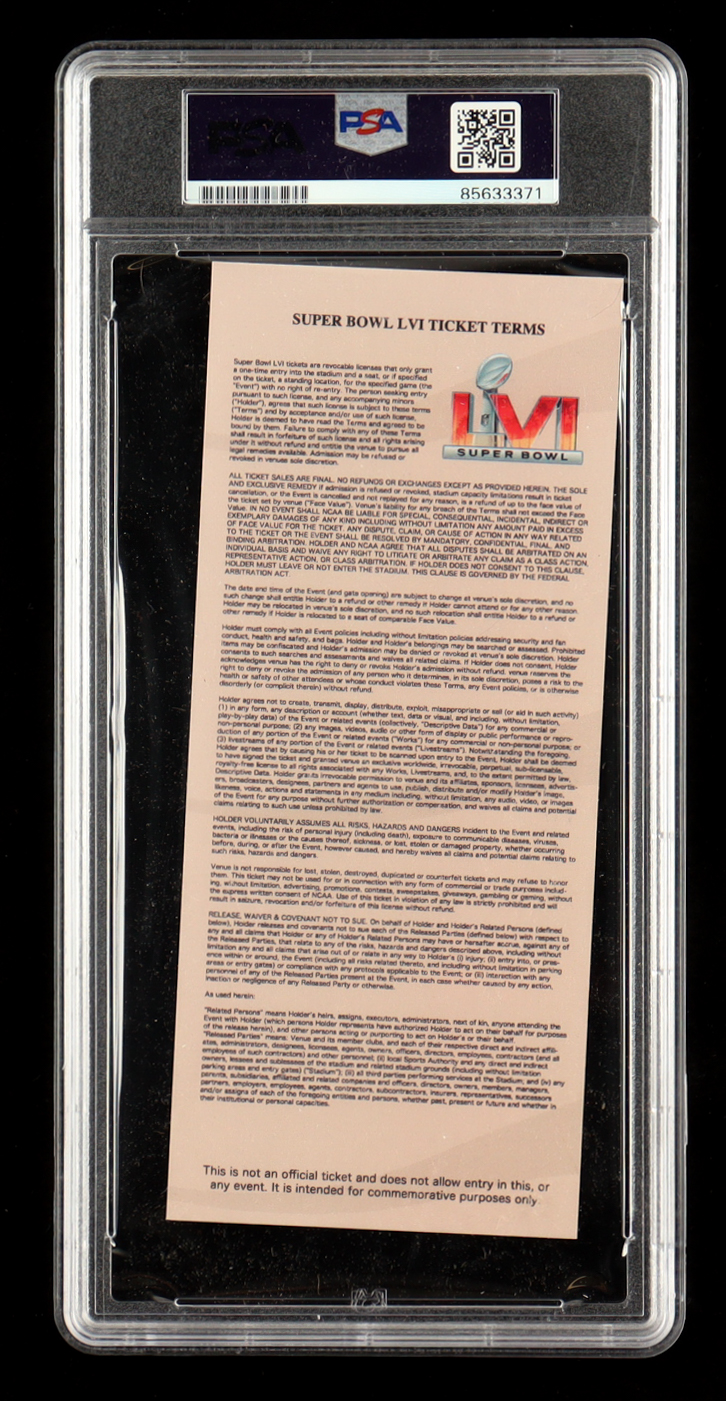 Ja'Marr Chase Signed Super Bowl LVI Commemorative Ticket (PSA) at PristineAuction.com Ja'Marr Chase Signed Super Bowl LVI Commemorative Ticket (PSA) at PristineAuction.com