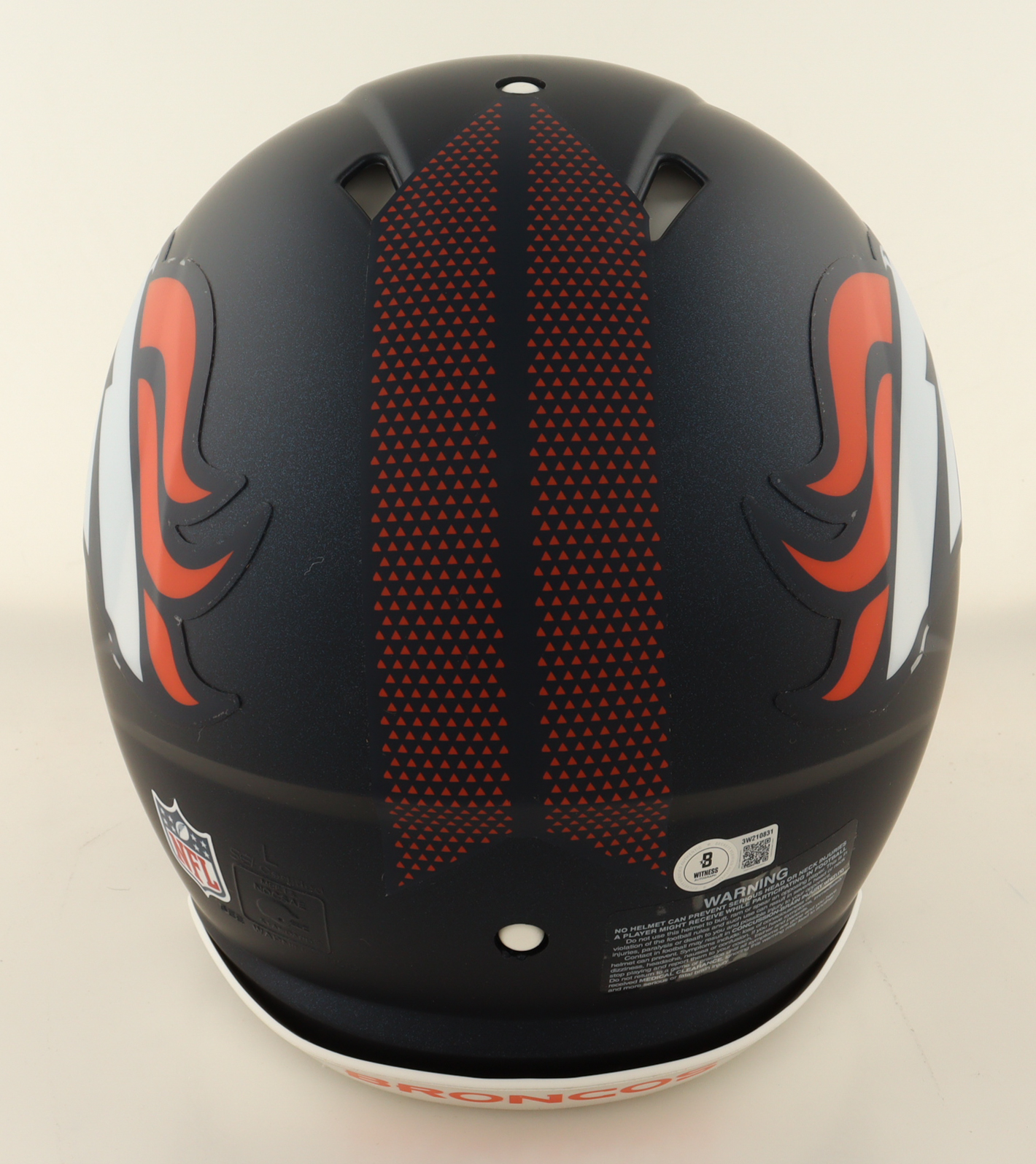 Bo Nix Signed Broncos Full-Size Authentic On-Field Helmet (Beckett) at PristineAuction.com Bo Nix Signed Broncos Full-Size Authentic On-Field Helmet (Beckett) at PristineAuction.com