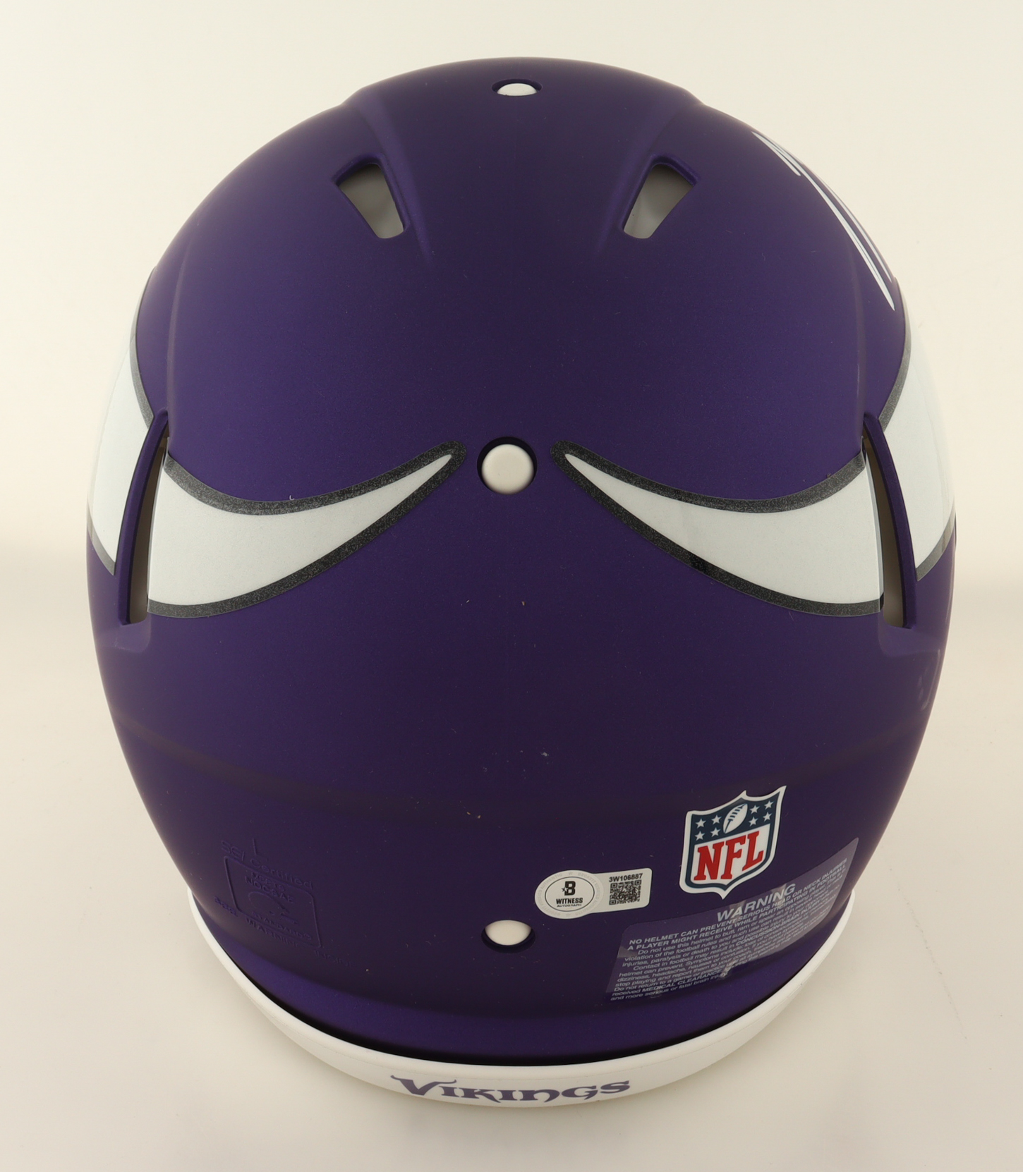 JJ McCarthy Signed Vikings Full-Size Authentic On-Field Speed Helmet (Beckett) at PristineAuction.com JJ McCarthy Signed Vikings Full-Size Authentic On-Field Speed Helmet (Beckett) at PristineAuction.com