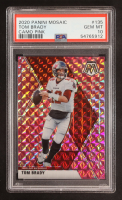 Tom Brady 2020 Panini Mosaic Mosaic Camo Pink #135 (PSA 10) at PristineAuction.com