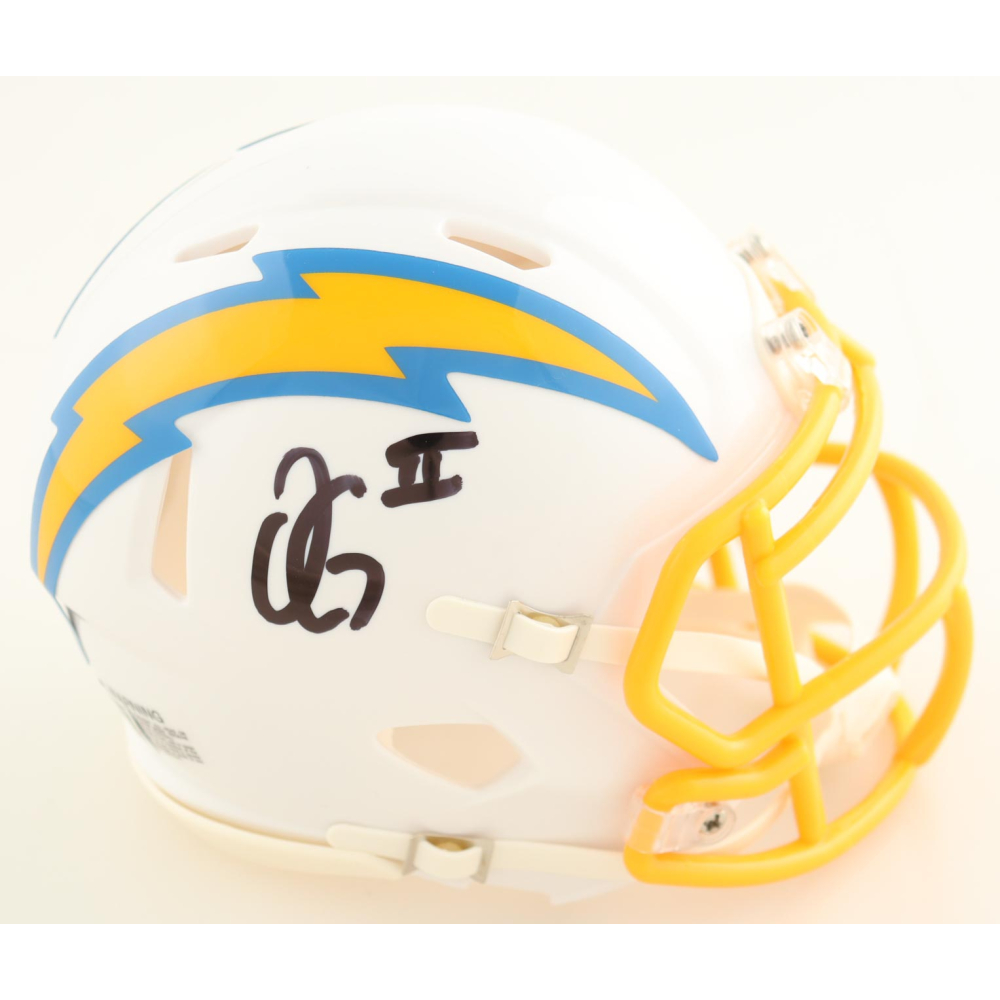 Oronde Gadsden Signed Chargers Speed Mini Helmet (Beckett) at PristineAuction.com