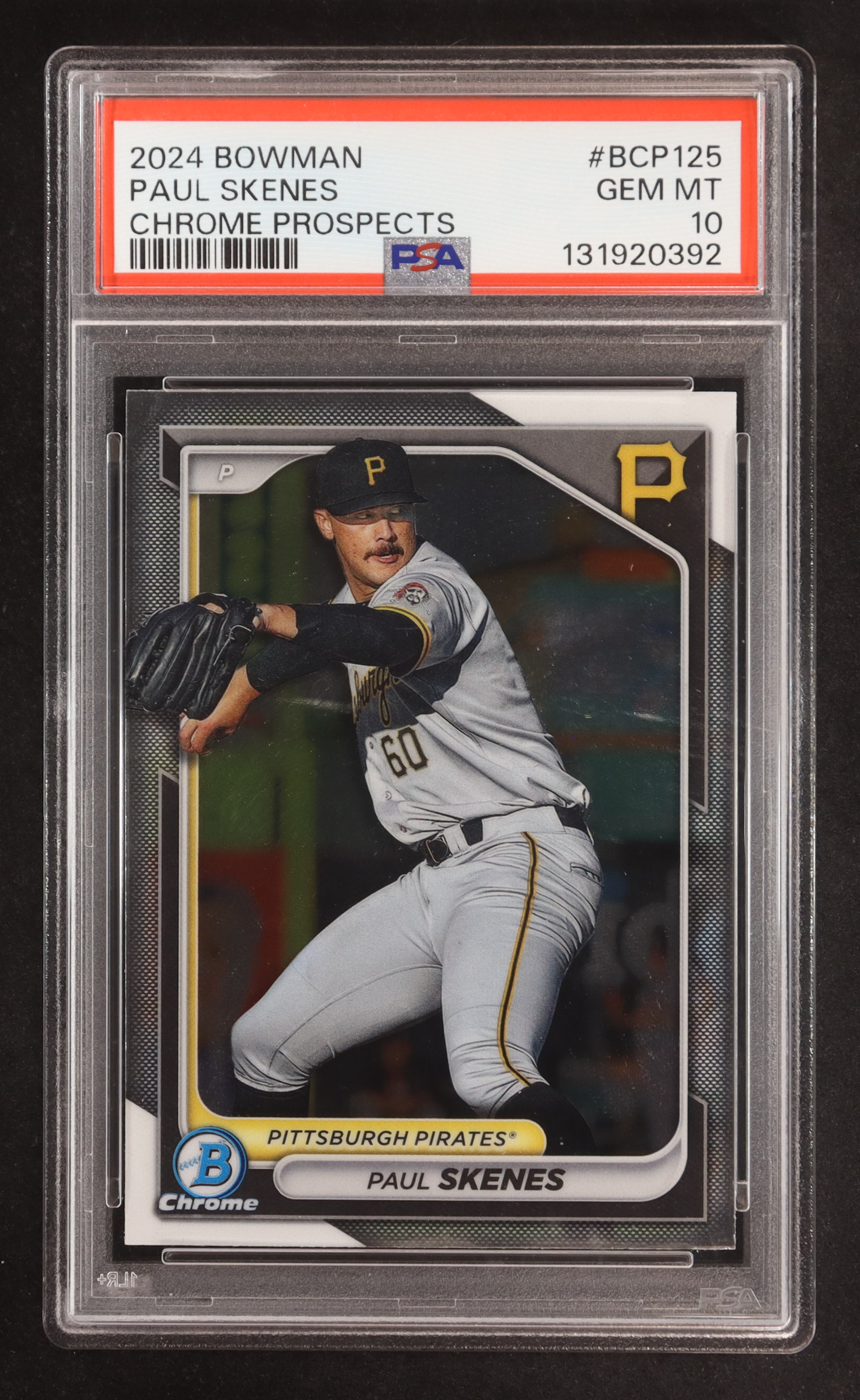 Paul Skenes 2024 Bowman Chrome Prospects #BCP125 RC (PSA 10) at PristineAuction.com Paul Skenes 2024 Bowman Chrome Prospects #BCP125 RC (PSA 10) at PristineAuction.com