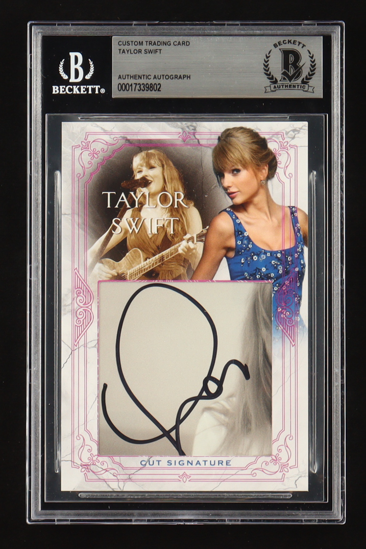 Taylor Swift Signed Custom Trading Card (Beckett) at PristineAuction.com Taylor Swift Signed Custom Trading Card (Beckett) at PristineAuction.com