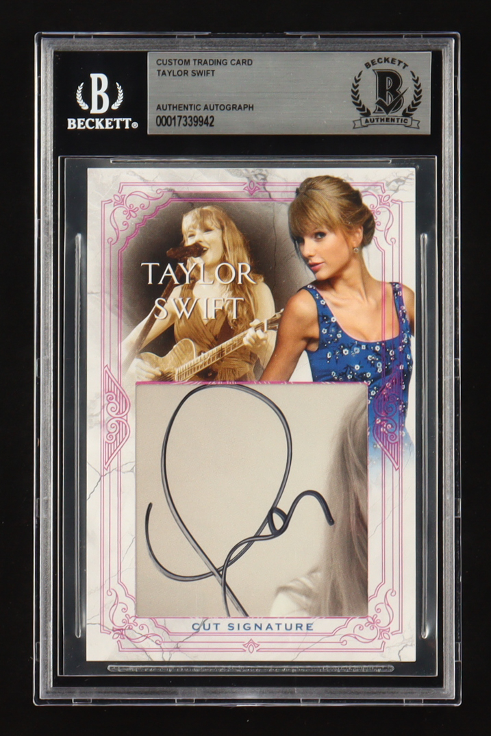 Taylor Swift Signed Custom Trading Card (Beckett) at PristineAuction.com Taylor Swift Signed Custom Trading Card (Beckett) at PristineAuction.com