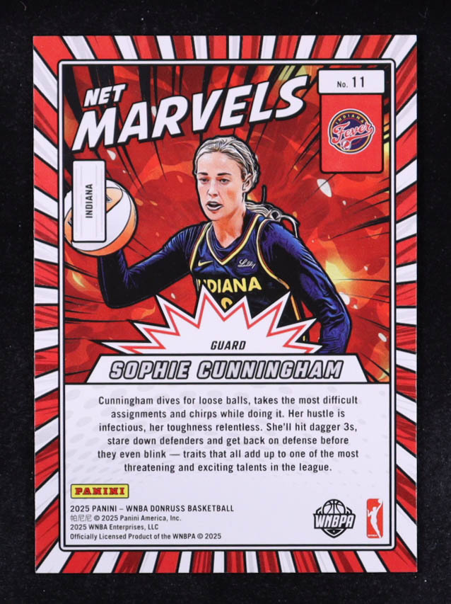 Sophie Cunningham 2025 Donruss WNBA Net Marvels #11 at PristineAuction.com Sophie Cunningham 2025 Donruss WNBA Net Marvels #11 at PristineAuction.com