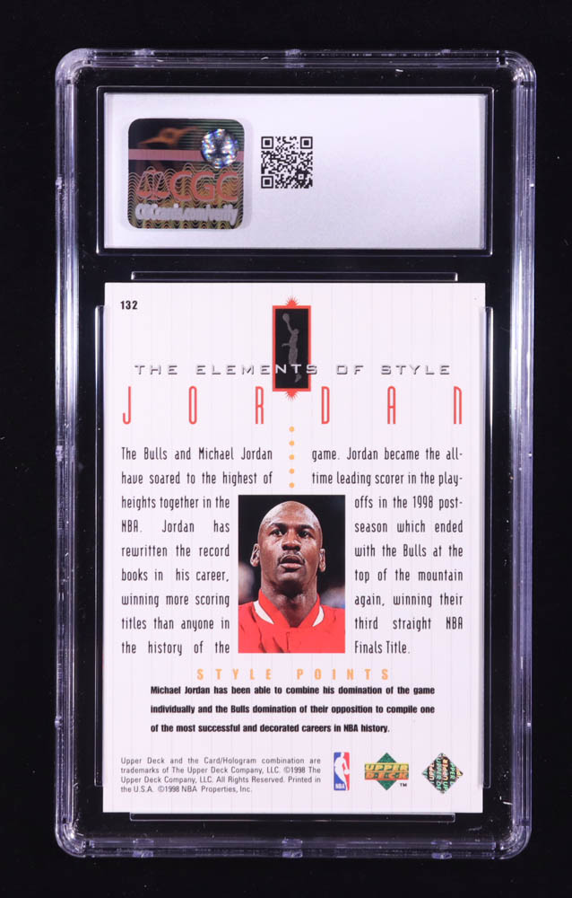 Michael Jordan 1998 Upper Deck Michael Jordan Living Legend #132 STY (CGC 9) at PristineAuction.com Michael Jordan 1998 Upper Deck Michael Jordan Living Legend #132 STY (CGC 9) at PristineAuction.com