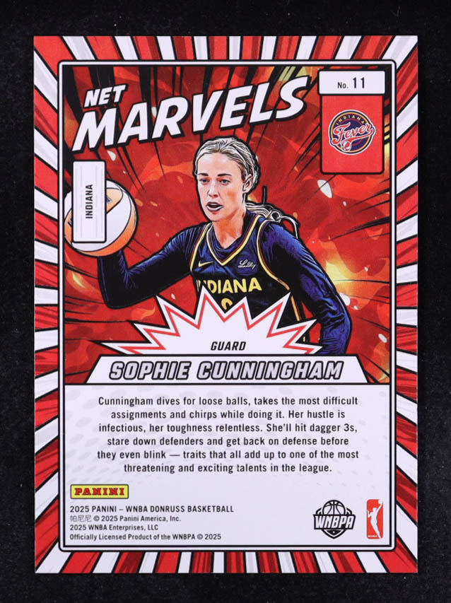 Sophie Cunningham 2025 Donruss WNBA Net Marvels #11 at PristineAuction.com Sophie Cunningham 2025 Donruss WNBA Net Marvels #11 at PristineAuction.com