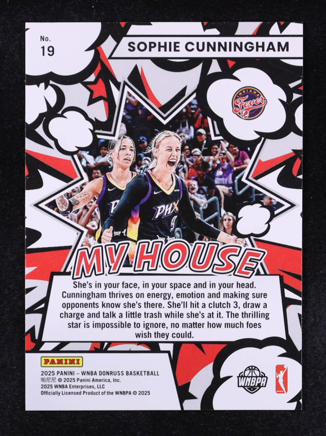 Sophie Cunningham 2025 Donruss WNBA My House #19 at PristineAuction.com Sophie Cunningham 2025 Donruss WNBA My House #19 at PristineAuction.com