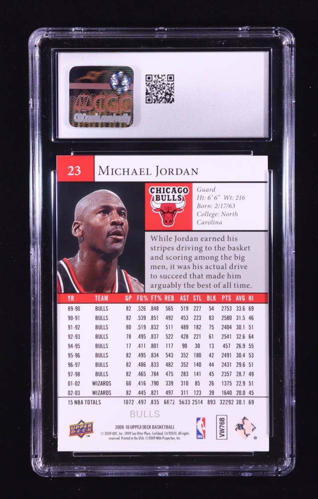 Michael Jordan 2009-10 Upper Deck #23 (CGC 9) at PristineAuction.com Michael Jordan 2009-10 Upper Deck #23 (CGC 9) at PristineAuction.com