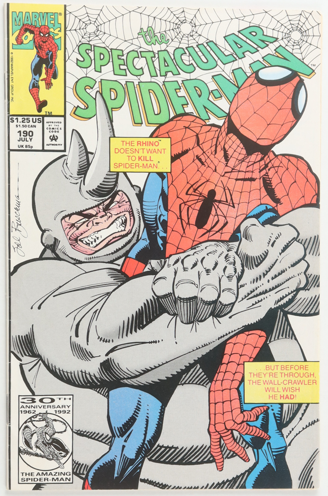 1992 "The Spectacular Spider-Man" Issue #190 Marvel Comic Book at PristineAuction.com 1992 "The Spectacular Spider-Man" Issue #190 Marvel Comic Book at PristineAuction.com