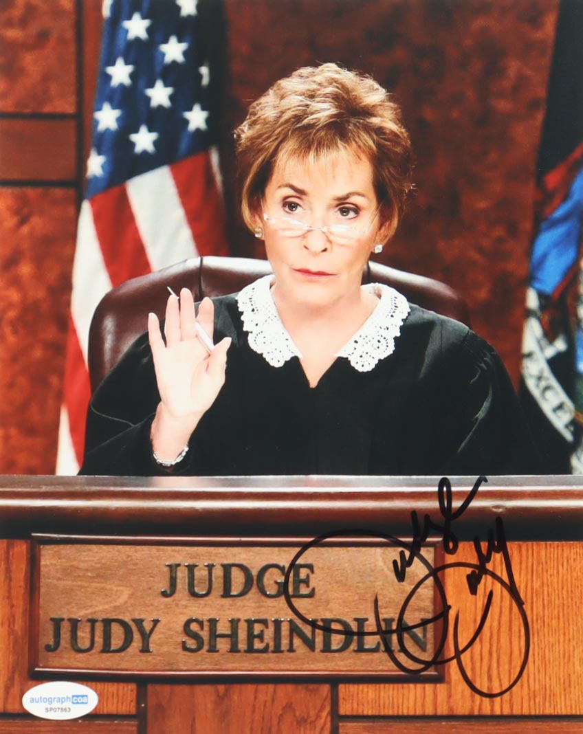 Judith Sheindlin Signed "Judge Judy" 8x10 Photo (ACOA) at PristineAuction.com Judith Sheindlin Signed "Judge Judy" 8x10 Photo (ACOA) at PristineAuction.com