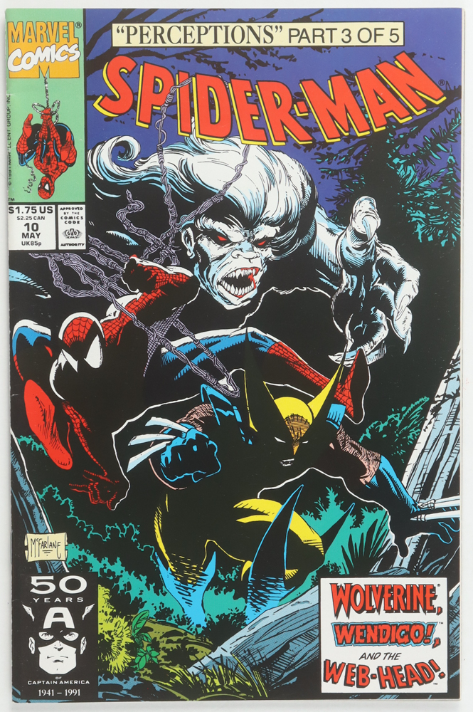 1991 "Spider-Man" Issue #10 Marvel Comic Book at PristineAuction.com 1991 "Spider-Man" Issue #10 Marvel Comic Book at PristineAuction.com