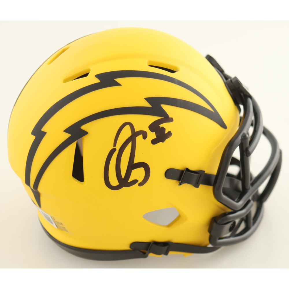 Oronde Gadsden Signed Chargers Rave Alternate Speed Mini Helmet (Beckett) at PristineAuction.com