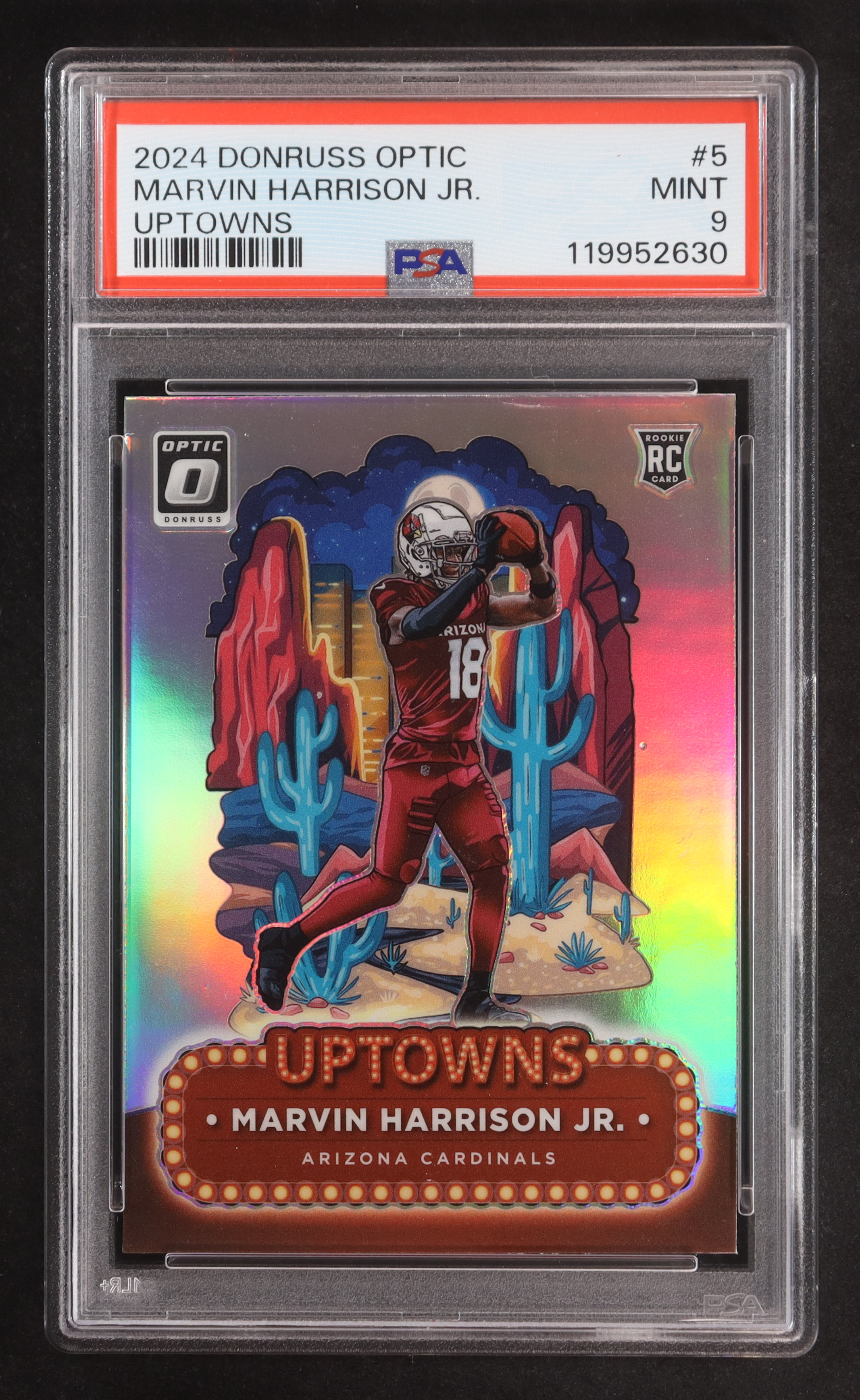Marvin Harrison Jr. 2024 Donruss Optic Uptowns #5 RC (PSA 9) at PristineAuction.com Marvin Harrison Jr. 2024 Donruss Optic Uptowns #5 RC (PSA 9) at PristineAuction.com