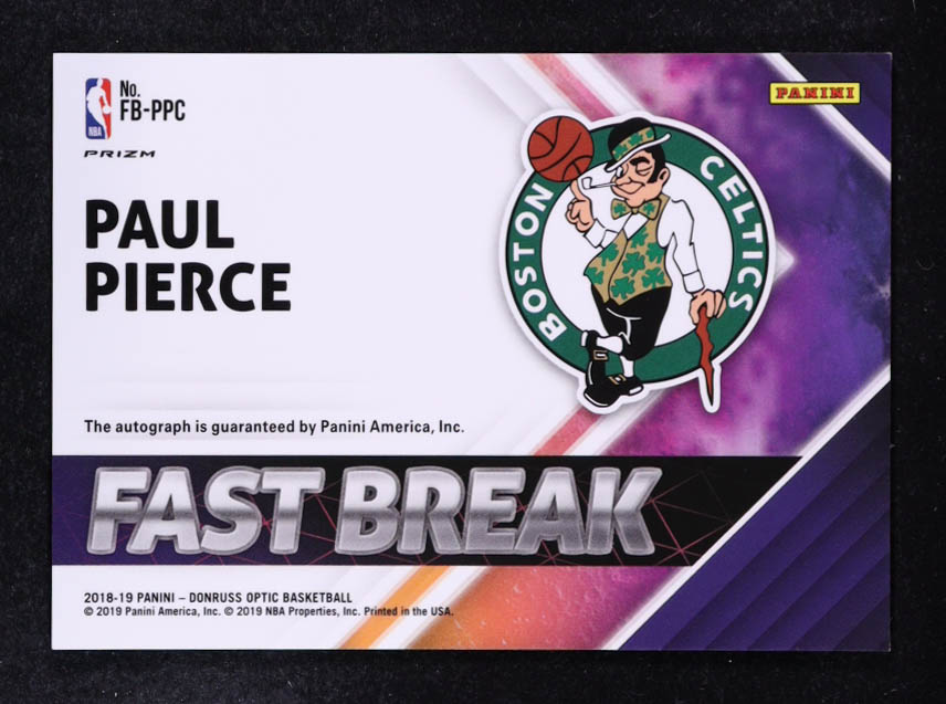 Paul Pierce 2018-19 Donruss Optic Fast Break Signatures #13 at PristineAuction.com Paul Pierce 2018-19 Donruss Optic Fast Break Signatures #13 at PristineAuction.com