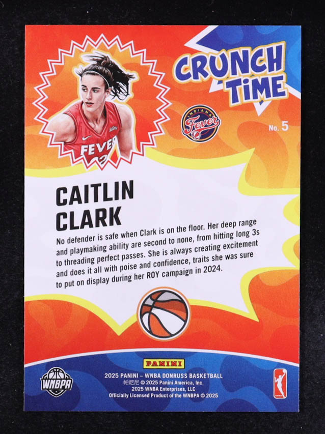 Caitlin Clark 2025 Donruss WNBA Crunch Time #5 at PristineAuction.com Caitlin Clark 2025 Donruss WNBA Crunch Time #5 at PristineAuction.com