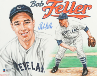 Bob Feller Signed Indians 8x10 Photo (Beckett) at PristineAuction.com