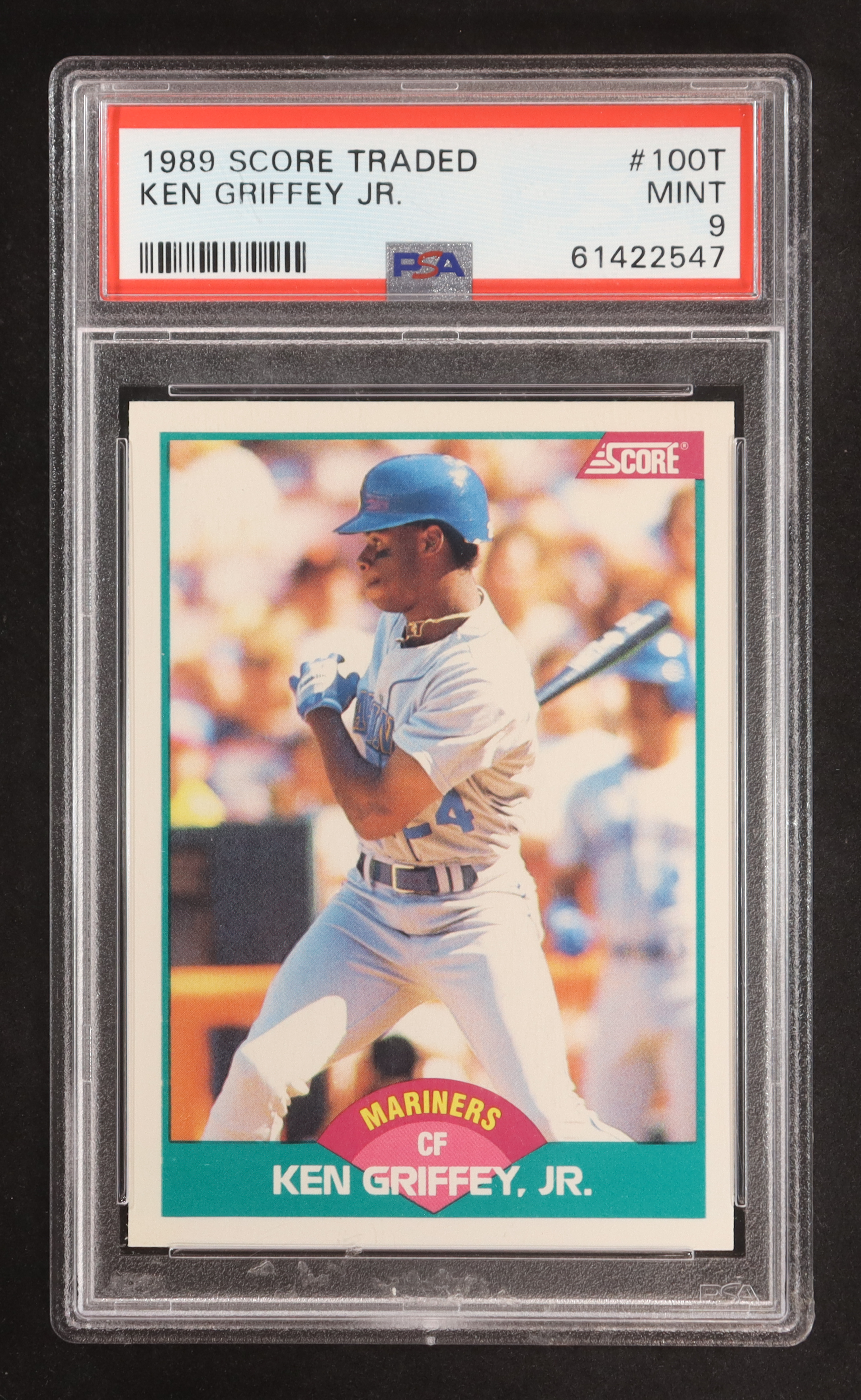 Ken Griffey Jr. 1989 Score/Traded #100T RC (PSA 9) at PristineAuction.com Ken Griffey Jr. 1989 Score/Traded #100T RC (PSA 9) at PristineAuction.com