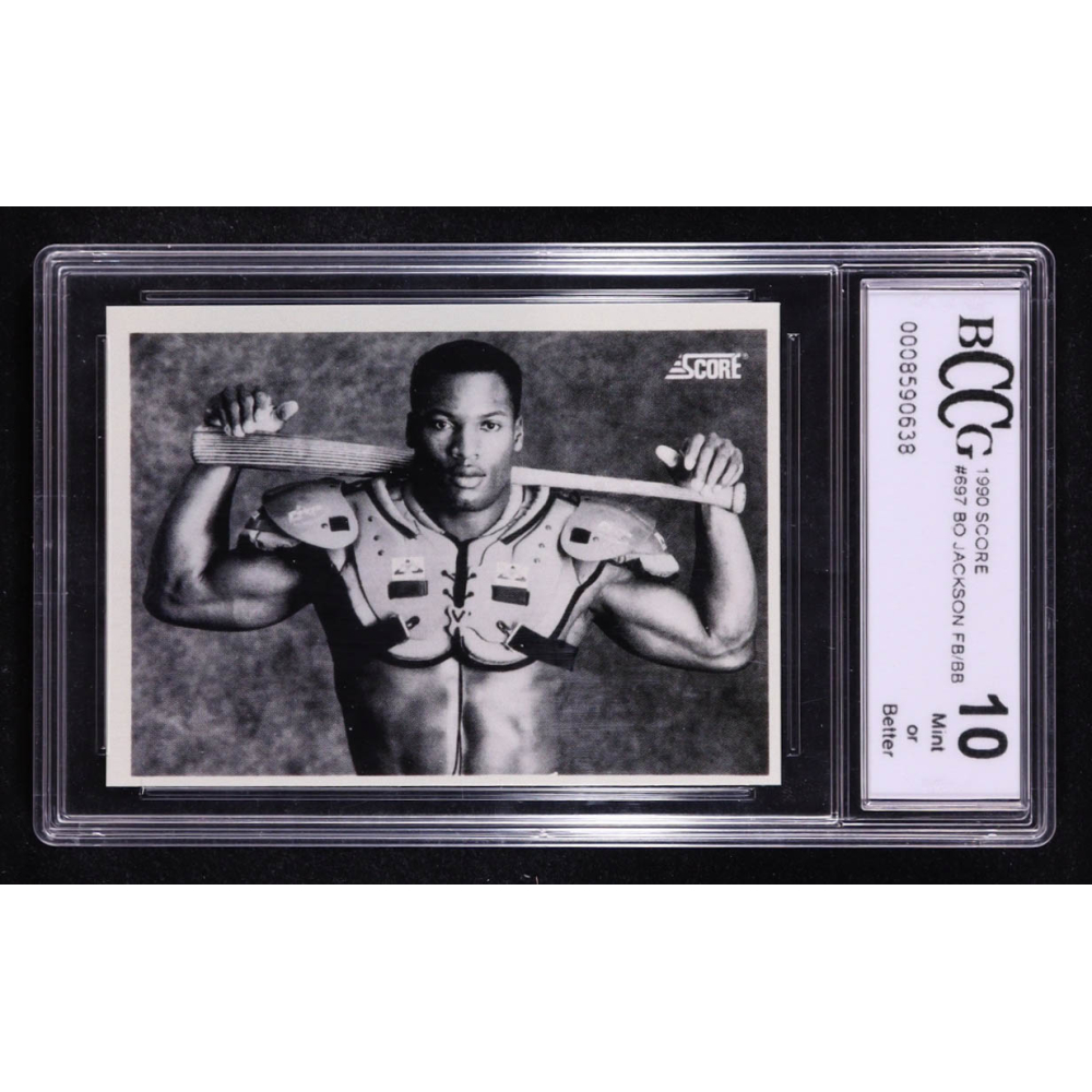Bo Jackson 1990 Score #697 FB/BB (BCCG 10) at PristineAuction.com