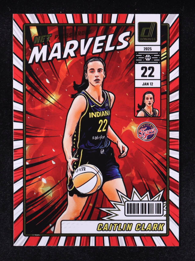 Caitlin Clark 2025 Donruss WNBA Net Marvels Press Proof #19 at PristineAuction.com Caitlin Clark 2025 Donruss WNBA Net Marvels Press Proof #19 at PristineAuction.com