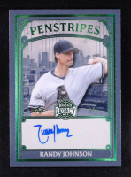 Randy Johnson 2025 Leaf A Bronx Legacy Penstripes Autographs Spectrum Green Holofoil #PRJ1 #3/5 at PristineAuction.com