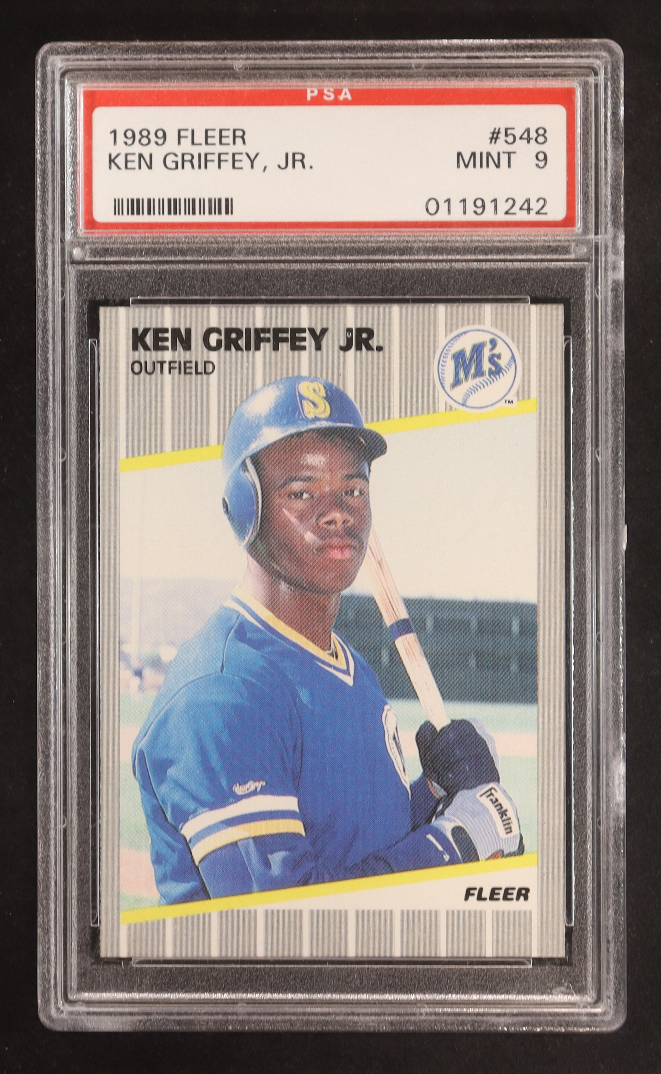 Ken Griffey Jr. 1989 Fleer #548 RC (PSA 9) at PristineAuction.com Ken Griffey Jr. 1989 Fleer #548 RC (PSA 9) at PristineAuction.com