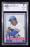 Hank Aaron 1976 Topps #550 (BCCG 7) at PristineAuction.com