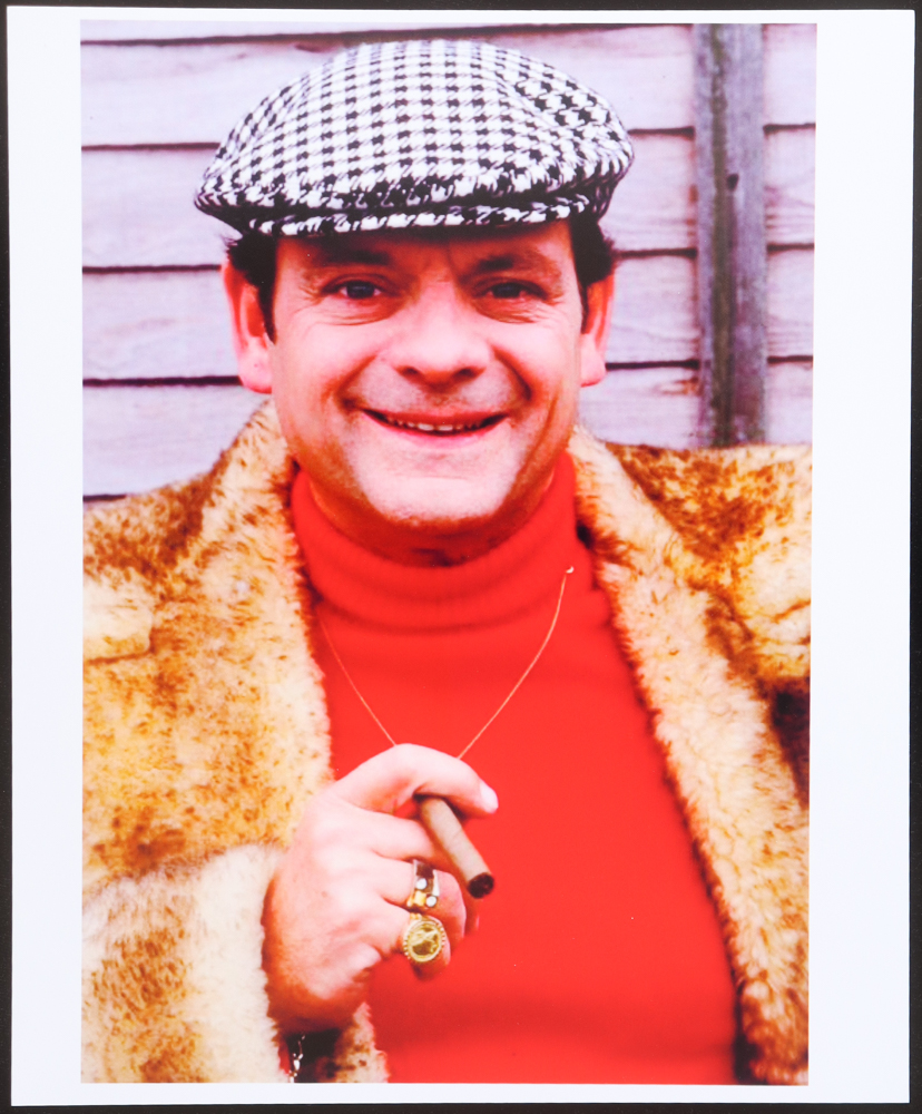 David Jason Signed 4x7 Cut Inscribed "Good Luck" with 8x10 Photo (Beckett) at PristineAuction.com David Jason Signed 4x7 Cut Inscribed "Good Luck" with 8x10 Photo (Beckett) at PristineAuction.com