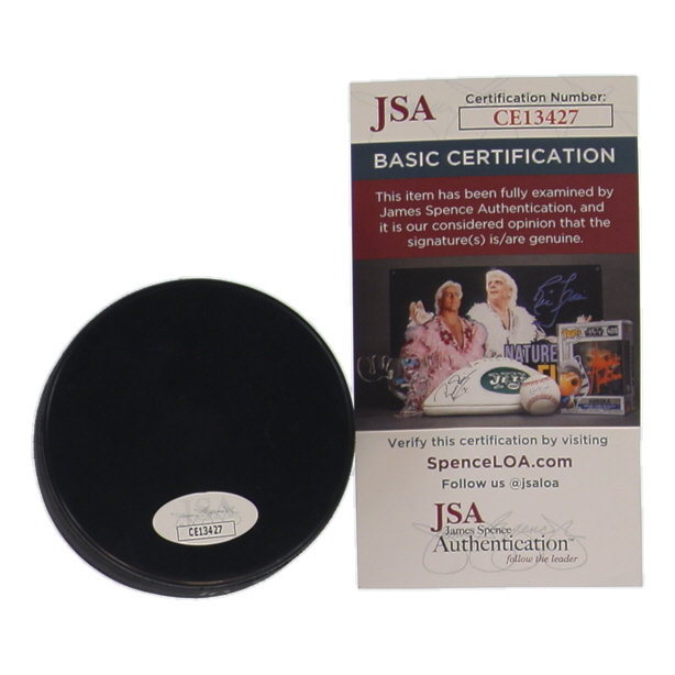 Mike Emrick Signed Devils Logo Hockey Puck (JSA) at PristineAuction.com Mike Emrick Signed Devils Logo Hockey Puck (JSA) at PristineAuction.com