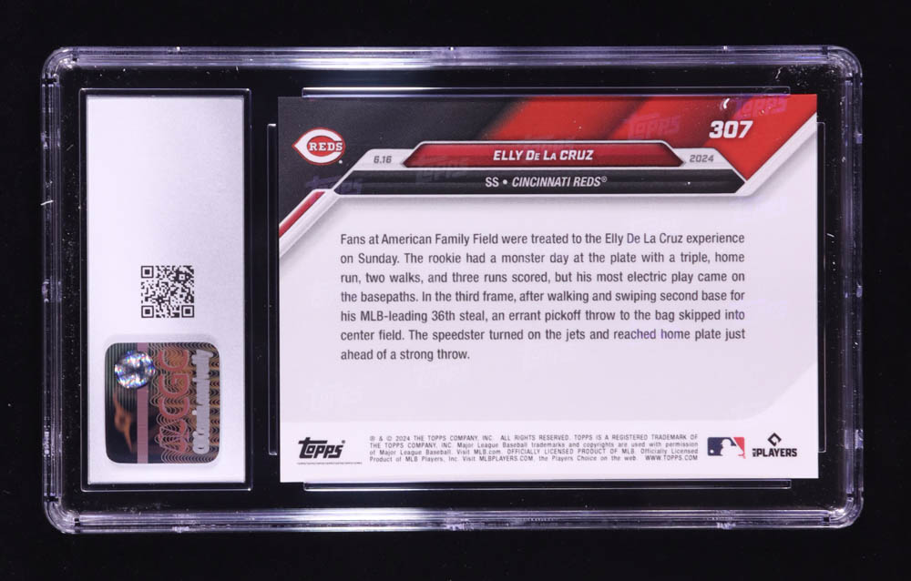 Elly De La Cruz 2024 Topps Now #307 RC (CGC 10) at PristineAuction.com Elly De La Cruz 2024 Topps Now #307 RC (CGC 10) at PristineAuction.com